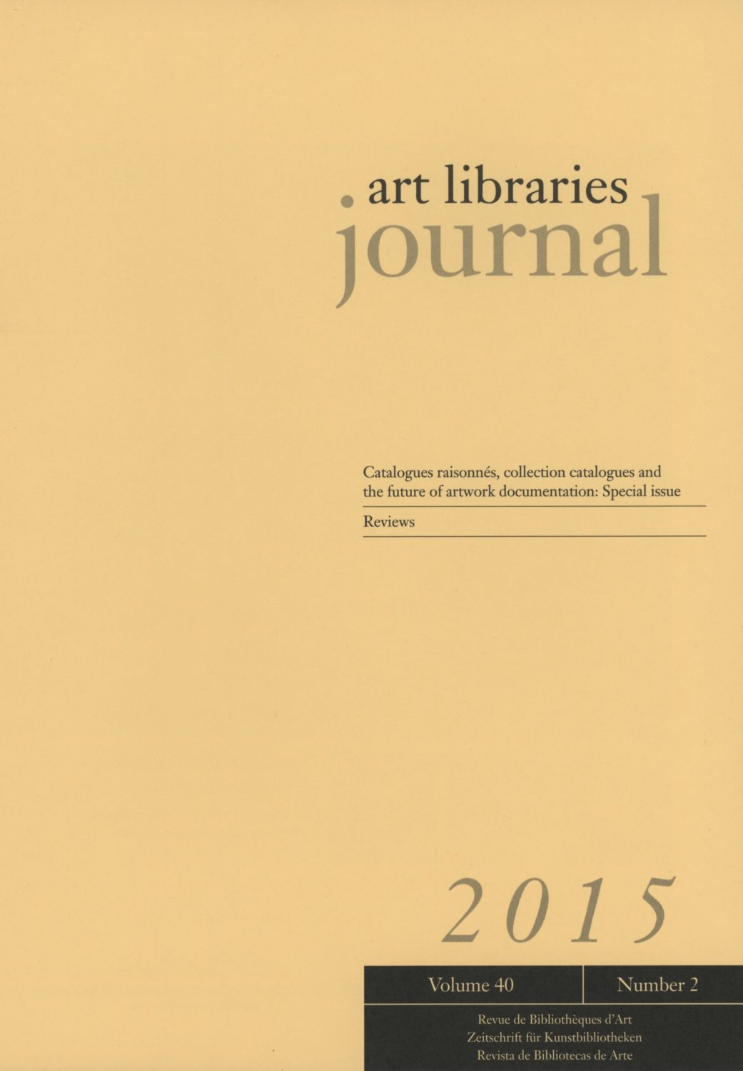 art libraries journal